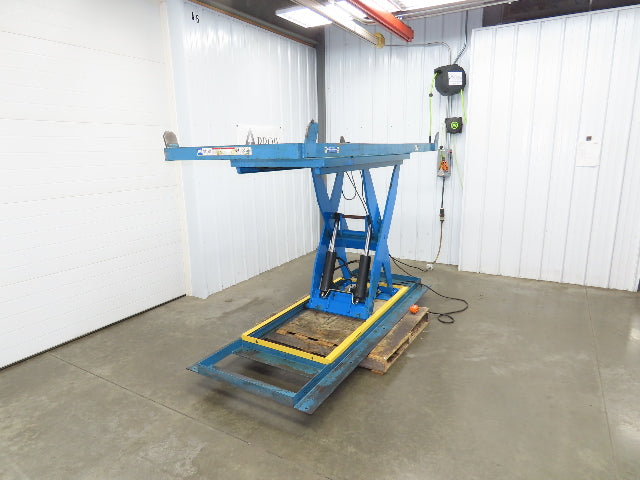 Bishamon Hydraulic Scissor Lift Table 6500lb 98" x 39" Top 48" Lift 480V 3Ph