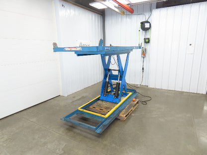 Bishamon Hydraulic Scissor Lift Table 6500lb 98" x 39" Top 48" Lift 480V 3Ph