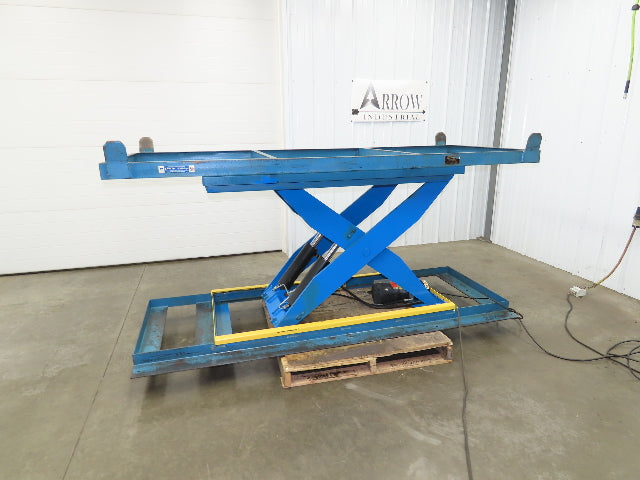Bishamon Hydraulic Scissor Lift Table 6500lb 98" x 39" Top 48" Lift 480V 3Ph