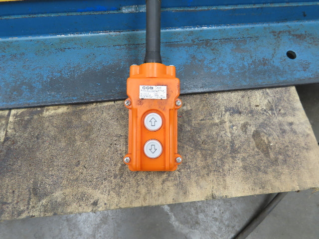 Bishamon Hydraulic Scissor Lift Table 6500lb 98" x 39" Top 48" Lift 480V 3Ph