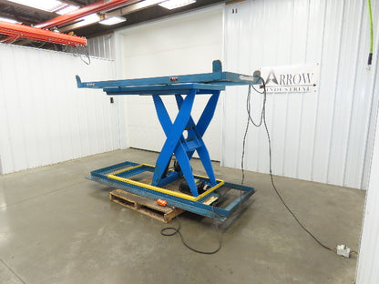 Bishamon Hydraulic Scissor Lift Table 6500lb 98" x 39" Top 48" Lift 480V 3Ph