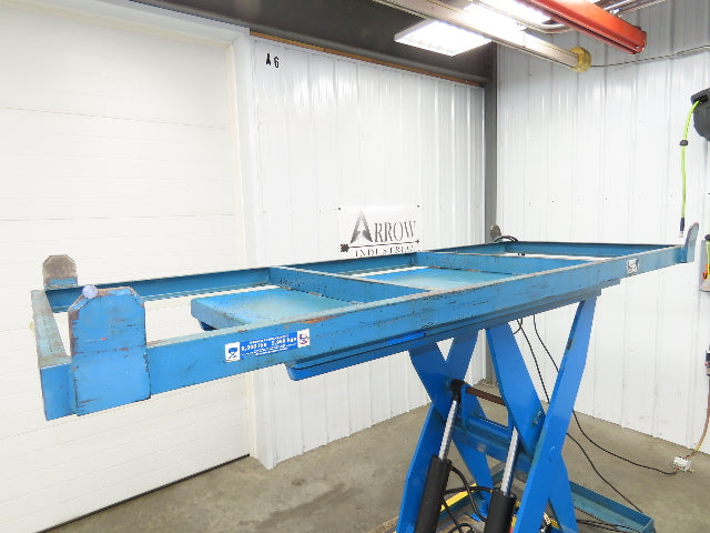 Bishamon Hydraulic Scissor Lift Table 6500lb 98" x 39" Top 48" Lift 480V 3Ph