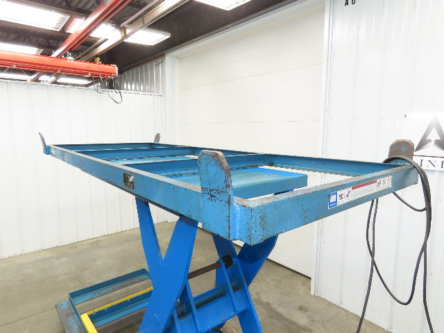 Bishamon Hydraulic Scissor Lift Table 6500lb 98" x 39" Top 48" Lift 480V 3Ph