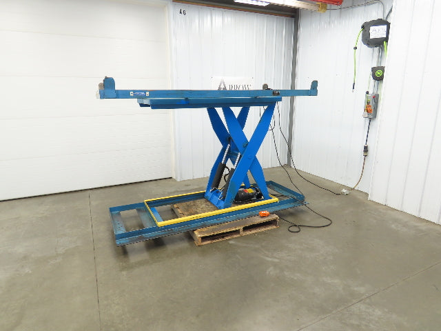 Bishamon Hydraulic Scissor Lift Table 6500lb 98" x 39" Top 48" Lift 480V 3Ph