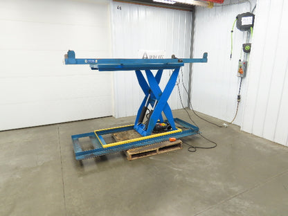 Bishamon Hydraulic Scissor Lift Table 6500lb 98" x 39" Top 48" Lift 480V 3Ph