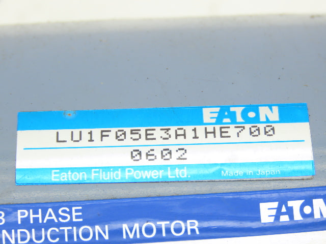 Eaton LU1F05E3A1HE700 Single Acting Hydraulic Power Unit Pump 220V 3PH Motor
