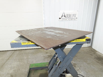 Pentalift Hydraulic Scissor Lift Table 5500lbs 48" X 42" Swivel Top 120 Volt