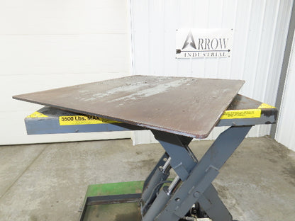 Pentalift Hydraulic Scissor Lift Table 5500lbs 48" X 42" Swivel Top 120 Volt