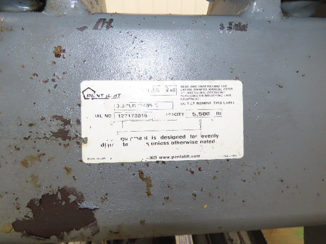 Pentalift Hydraulic Scissor Lift Table 5500lbs 48" X 42" Swivel Top 120 Volt