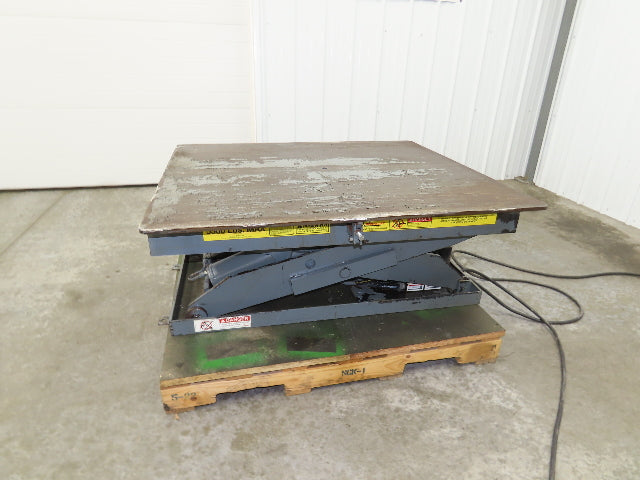 Pentalift Hydraulic Scissor Lift Table 5500lbs 48" X 42" Swivel Top 120 Volt
