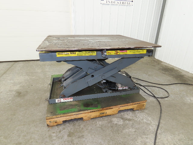 Pentalift Hydraulic Scissor Lift Table 5500lbs 48" X 42" Swivel Top 120 Volt
