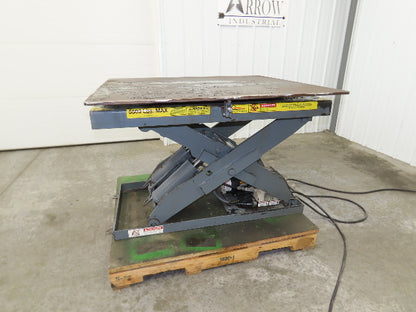 Pentalift Hydraulic Scissor Lift Table 5500lbs 48" X 42" Swivel Top 120 Volt