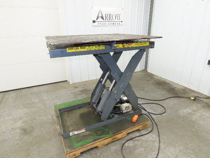 Pentalift Hydraulic Scissor Lift Table 5500lbs 48" X 42" Swivel Top 120 Volt