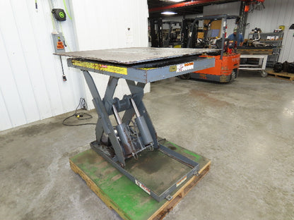 Pentalift Hydraulic Scissor Lift Table 5500lbs 48" X 42" Swivel Top 120 Volt