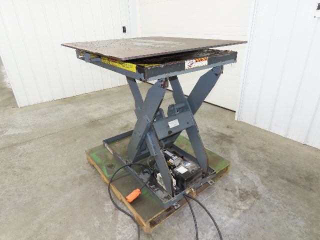 Pentalift Hydraulic Scissor Lift Table 5500lbs 48" X 42" Swivel Top 120 Volt