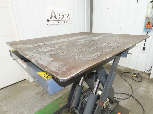 Pentalift Hydraulic Scissor Lift Table 5500lbs 48" X 42" Swivel Top 120 Volt