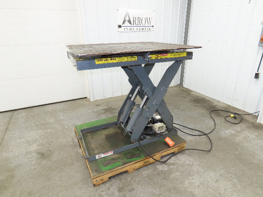Pentalift Hydraulic Scissor Lift Table 5500lbs 48" X 42" Swivel Top 120 Volt