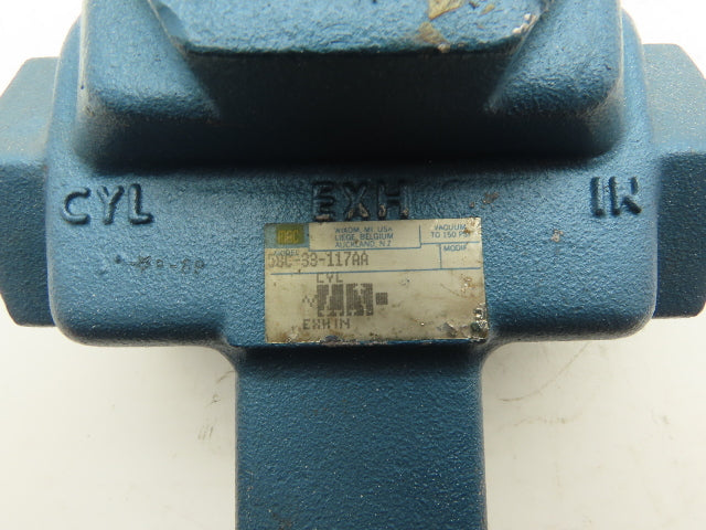 MAC 58C-33-117AA Pneumatic Pilot Operated Solenoid Valve 120V 150PSI 1-1/2" NPT