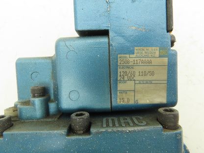 MAC 58C-33-117AA Pneumatic Pilot Operated Solenoid Valve 120V 150PSI 1-1/2" NPT