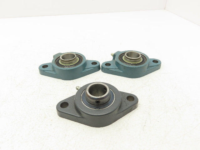 Dodge F2B-SXR-100 131058 Flange Bearing 2-Bolt 1" ID No Locking Collar Lot of 3