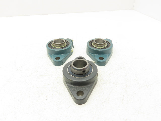 Dodge F2B-SXR-100 131058 Flange Bearing 2-Bolt 1" ID No Locking Collar Lot of 3