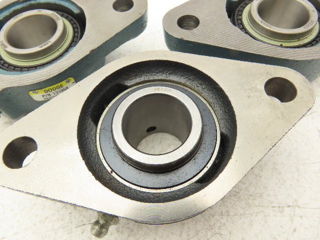 Dodge F2B-SXR-100 131058 Flange Bearing 2-Bolt 1" ID No Locking Collar Lot of 3