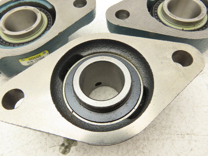 Dodge F2B-SXR-100 131058 Flange Bearing 2-Bolt 1" ID No Locking Collar Lot of 3