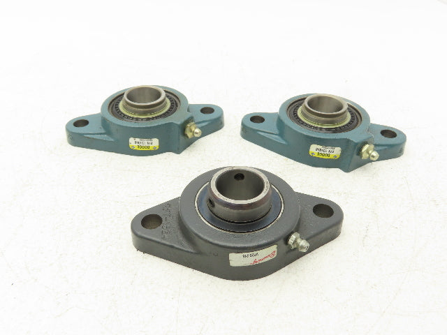 Dodge F2B-SXR-100 131058 Flange Bearing 2-Bolt 1" ID No Locking Collar Lot of 3