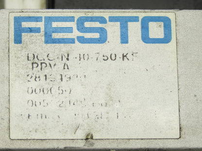 Festo DGC-N-40-750-KF-PPV-A Pneumatic Linear Drive Slide Bearing 750mm Stroke