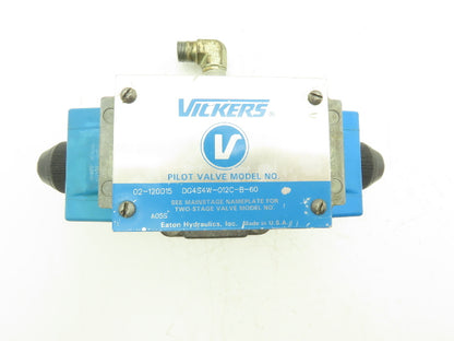 Vickers DG4S4W-012C-B-60 Hydraulic Directional Control Solenoid Valve 120V SAE 8