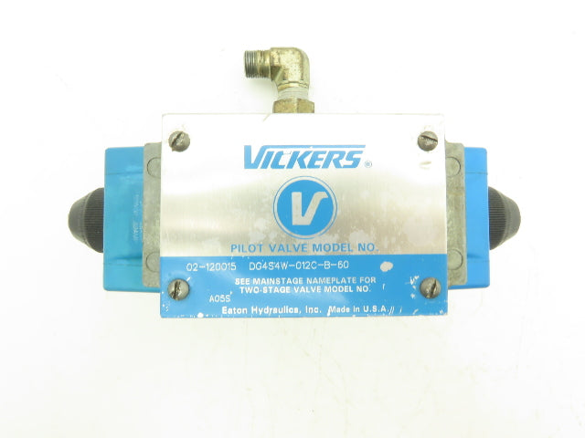 Vickers DG4S4W-012C-B-60 Hydraulic Directional Control Solenoid Valve 120V SAE 8