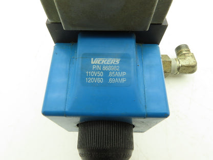 Vickers DG4S4W-012C-B-60 Hydraulic Directional Control Solenoid Valve 120V SAE 8