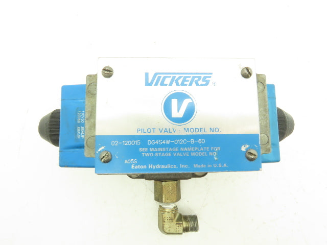 Vickers DG4S4W-012C-B-60 Hydraulic Directional Control Solenoid Valve 120V SAE 8