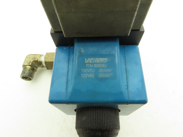 Vickers DG4S4W-012C-B-60 Hydraulic Directional Control Solenoid Valve 120V SAE 8