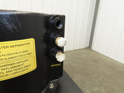 Gardner Denver Eliminator Oil Water Separator Air Compressor Condensate 30 Gal