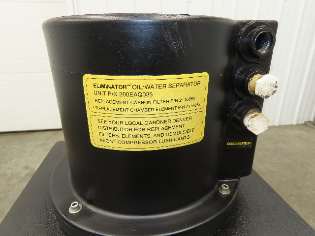 Gardner Denver Eliminator Oil Water Separator Air Compressor Condensate 30 Gal