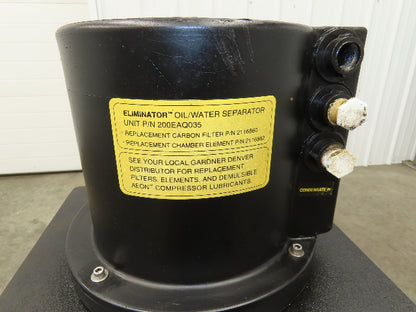 Gardner Denver Eliminator Oil Water Separator Air Compressor Condensate 30 Gal