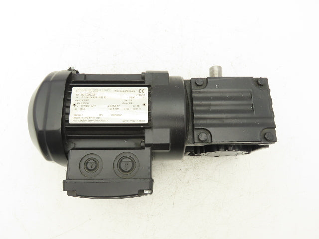 Sew Eurodrive W20DR63L4 Gearmotor 16.5:1 Reducer 1600/97rpm 0.25kw 480V 3PH 19Nm