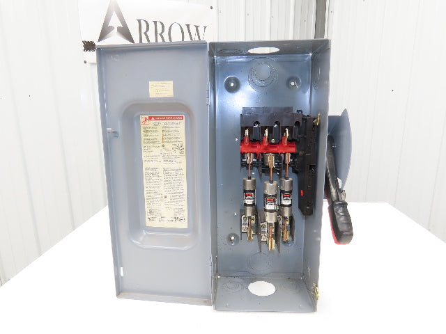 Square D H363 Safety Disconnect Switch 600V 100A 3 Pole Fused Series F05