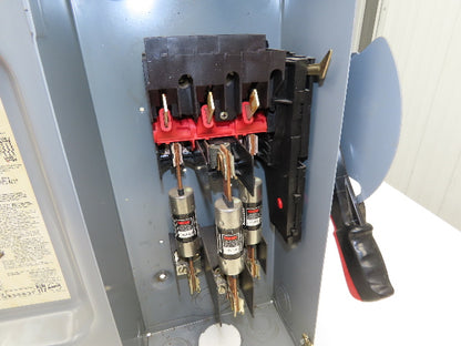 Square D H363 Safety Disconnect Switch 600V 100A 3 Pole Fused Series F05
