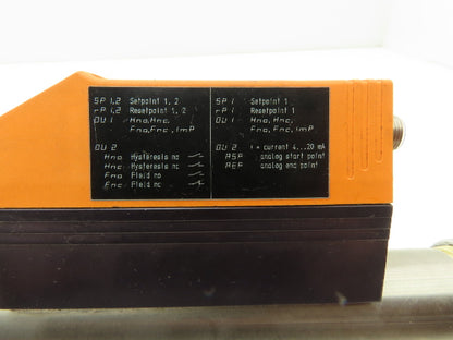 Ifm SD8000 Compressed Air Flow/Consumption/Temperature Meter 18-30V 4-Pin M12