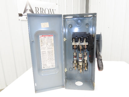 Square D H363 Safety Disconnect Switch 100A 600V 3 Pole Fused Series F05