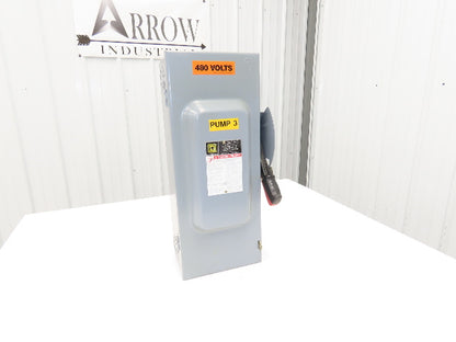 Square D H363 Safety Disconnect Switch 100A 600V 3 Pole Fused Series F05