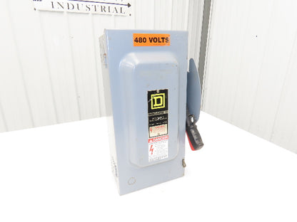 Square D H362 Heavy Duty Fused Safety Disconnect Switch 60A 600VAC Series F1
