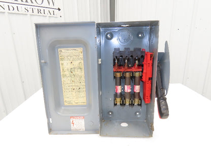 Square D H362 Heavy Duty Fused Safety Disconnect Switch 60A 600VAC Series F1