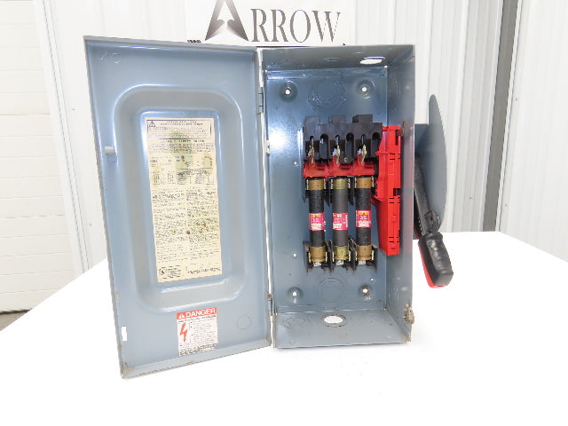 Square D H362 Heavy Duty Fused Safety Disconnect Switch 60A 600VAC Ser F1