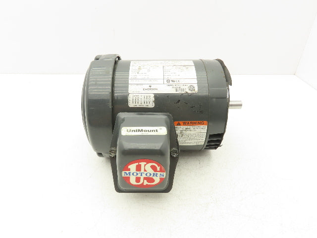 US Motors U12S2ACR AC Motor 1/2Hp 1745rpm 460V 3PH 56C Frame 5/8" Shaft