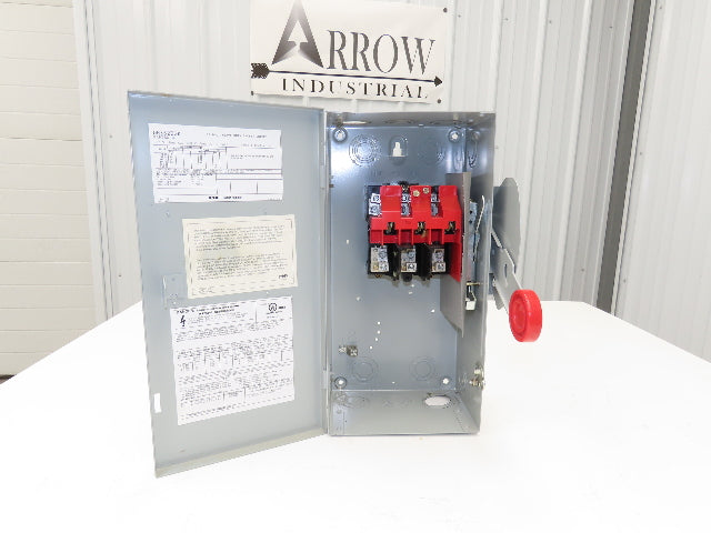 Eaton DH362UGK Safety Disconnect Switch 60A 600V Non-Fusible 3 Pole Enclosure