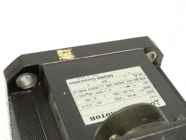 Okuma BL-MP300J-30S AC Servo Motor 5.1kw 3000 RPM 120V 3PH Encoder ER-J-7200D