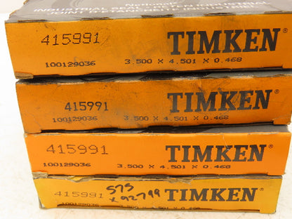 Timken 415991 Nitrile Oil Seal-Solid 3.50" Shaft Dia 4.506" OD .469" W Lot of 5